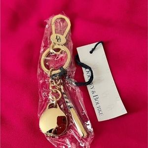 Baseball Gold Key Chain by Dooney &Bourke(new)